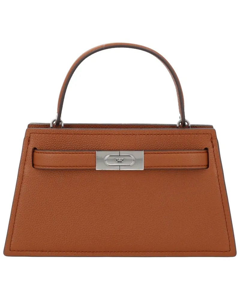 Tory Burch Women's Lee Radziwill Bag Buff Leather Shoulder Beige