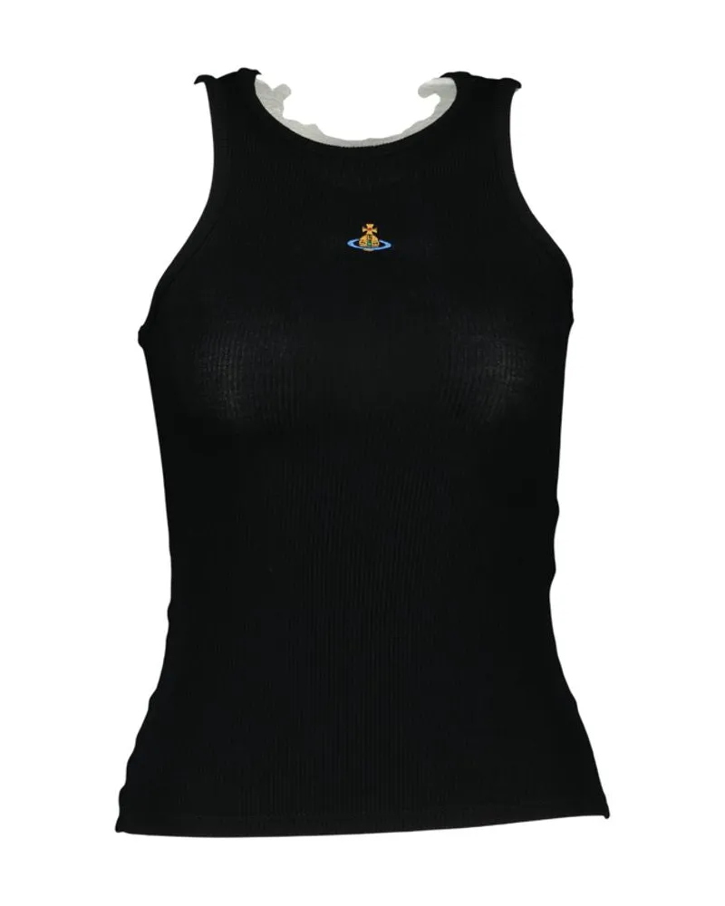 Vivienne Westwood Women's 90s Tank Top -  Viscose Black Ready-To-Wear Tank-Tops Black