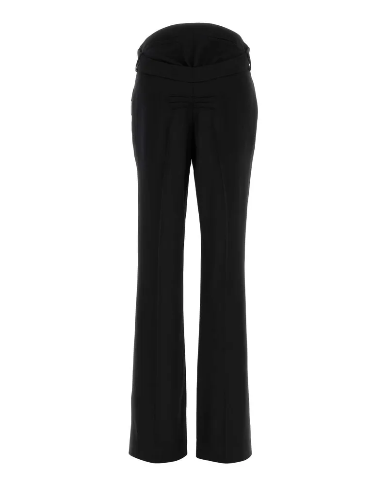 ATTICO 260wcp00303www065aa 100 Whiteblack Exterior: Virgin Wool Pantaloni Trousers Black
