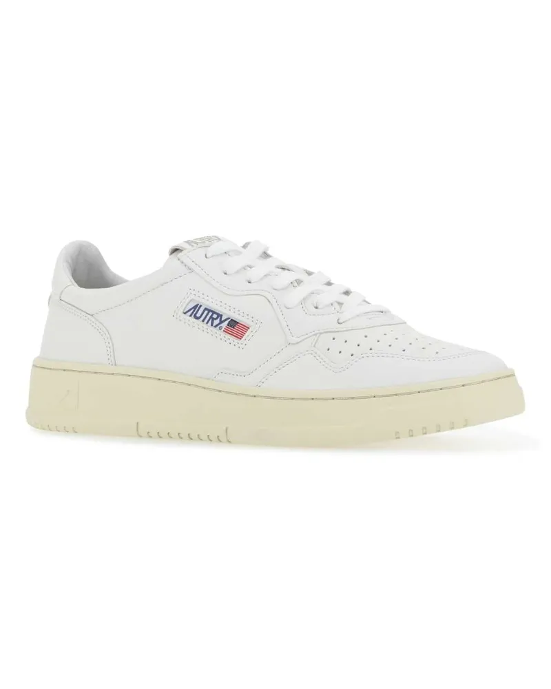 AUTRY Men's White Leather Medalist Sneakers Gg04 White