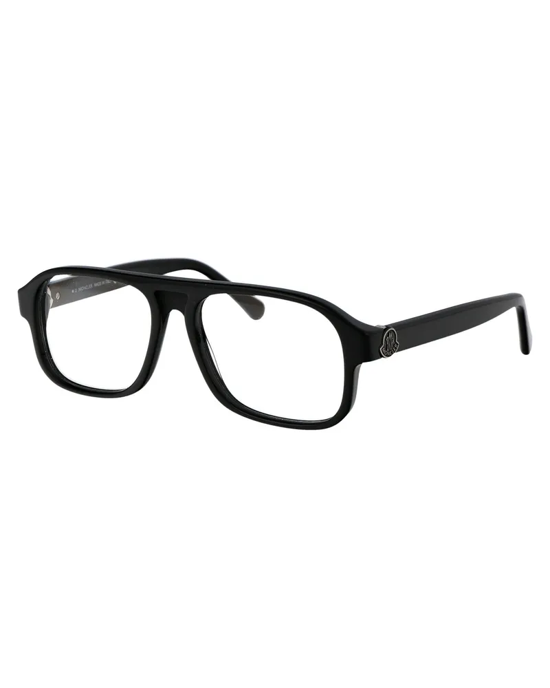 Moncler Men's Sunglasses Ml5198 Gloss Black Acetate Glasses & Frames Black