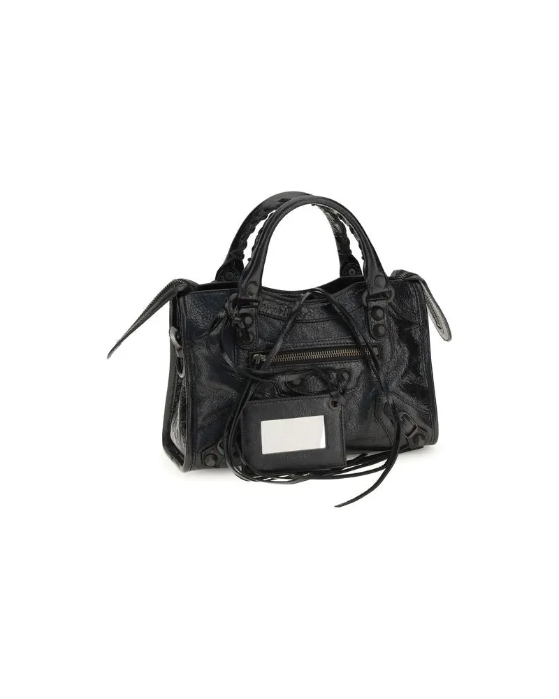 Balenciaga Women's Black Lamb Leather Shoulder Bag Black