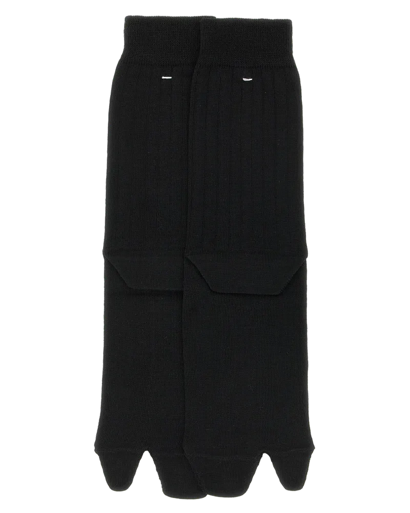Maison Margiela Black Wool Socks Clothing Black