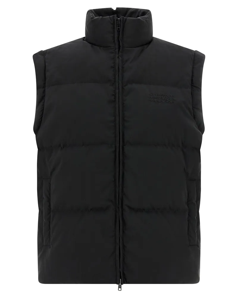 Maison Margiela Women's Black Polyester Full-Length Jacket Clothing Black