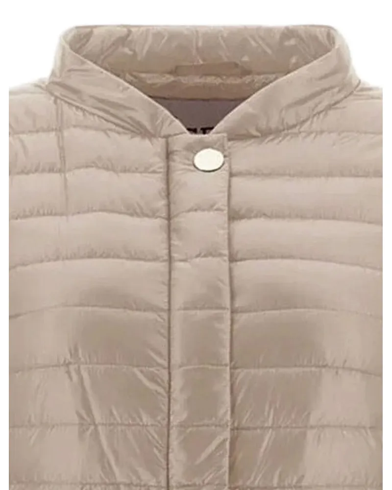 Herno Quilted Nylon Down Jacket — Taupe Taupe
