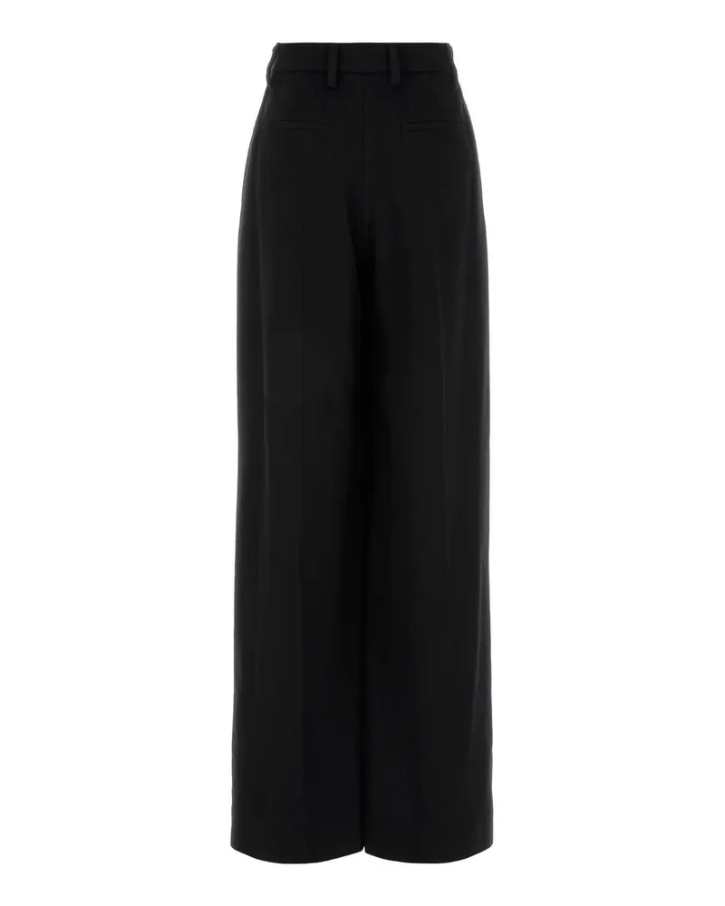 Prada Women's Black Cashmere Wide-Leg Pant Nero Exterior: Pantaloni Black