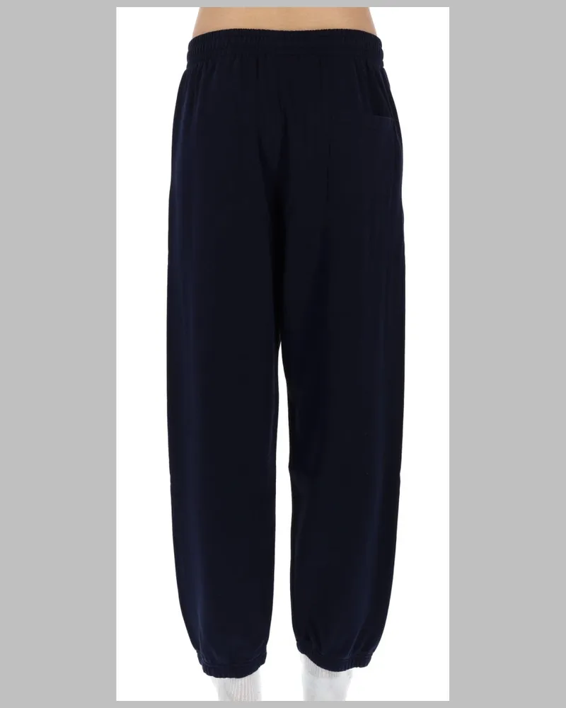 Drôle de Monsieur Cotton Fleece Trousers — Blue Blue
