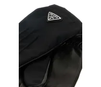 Men's Nylon And Nappa Leather Gloves Black