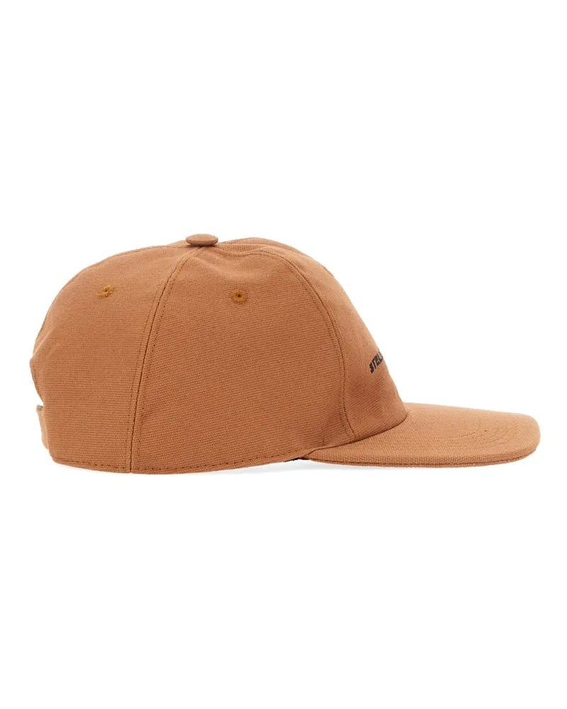 Stella McCartney 570194_WP01182310 Cotton Baseball Cap — Beige Beige