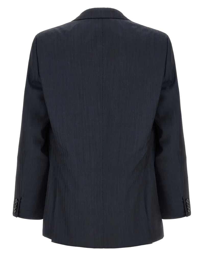 Brioni Men's Blue Wool Blazer Clothing Navy