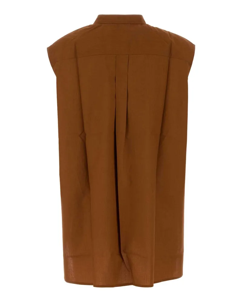 Soeur Women's Brick Cotton Colette Shirt Terrebattue Exterior: Camicie Brown