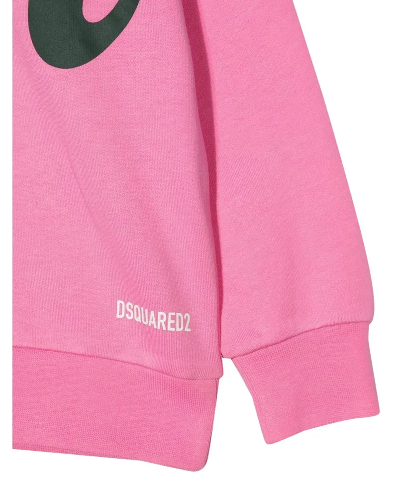 Dsquared2 Cotton Crewneck Sweatshirt — Pink Pink