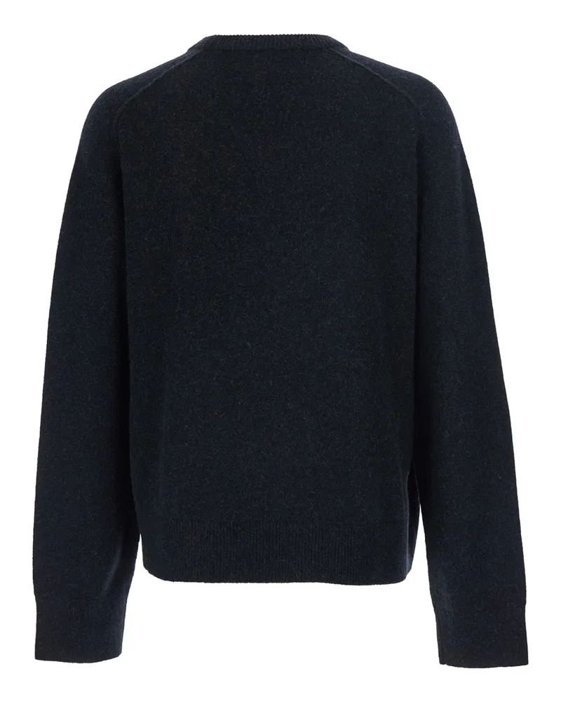 Acne Studios Cotton Round Neck Sweater — Black Black