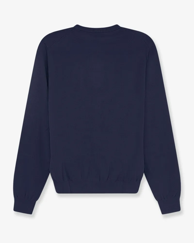 ASPESI Women's Cardigan Cotton Blue Sweater Navy