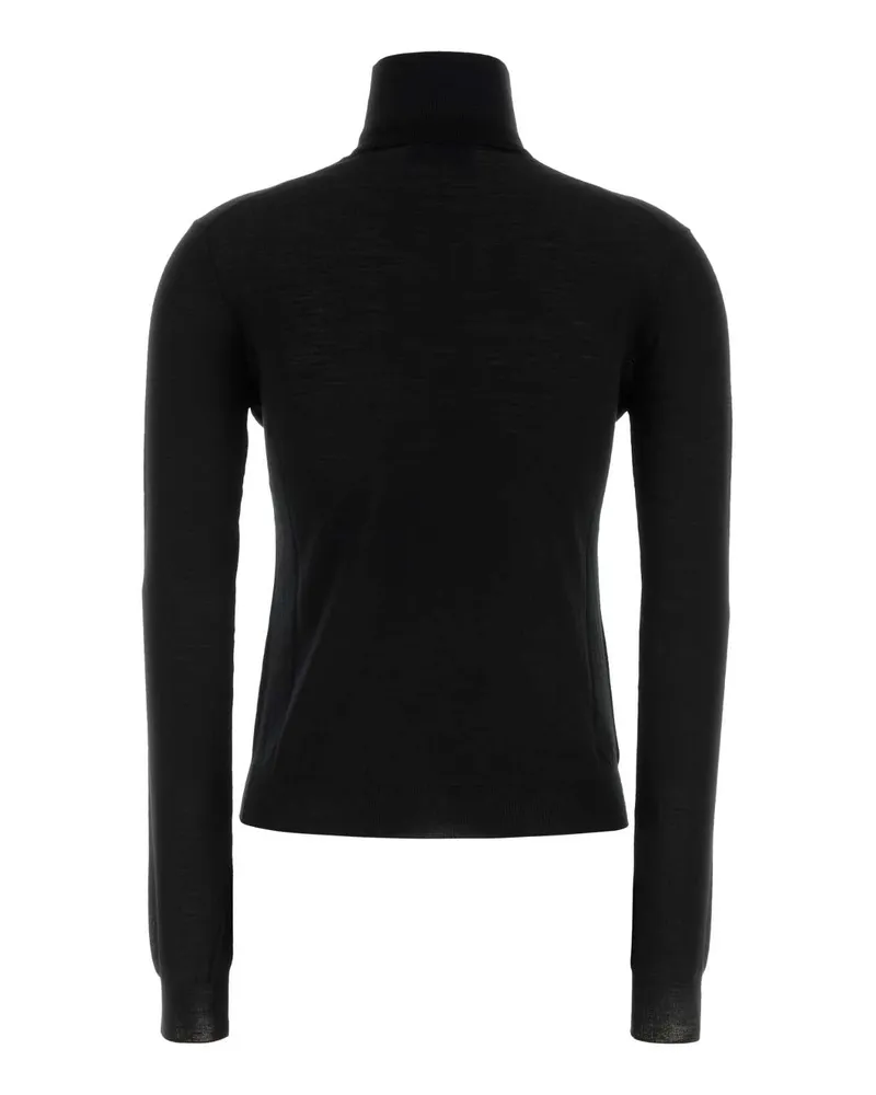 Prada Women's Black Wool Sweater Nero Exterior: Virgin Maglieria Black