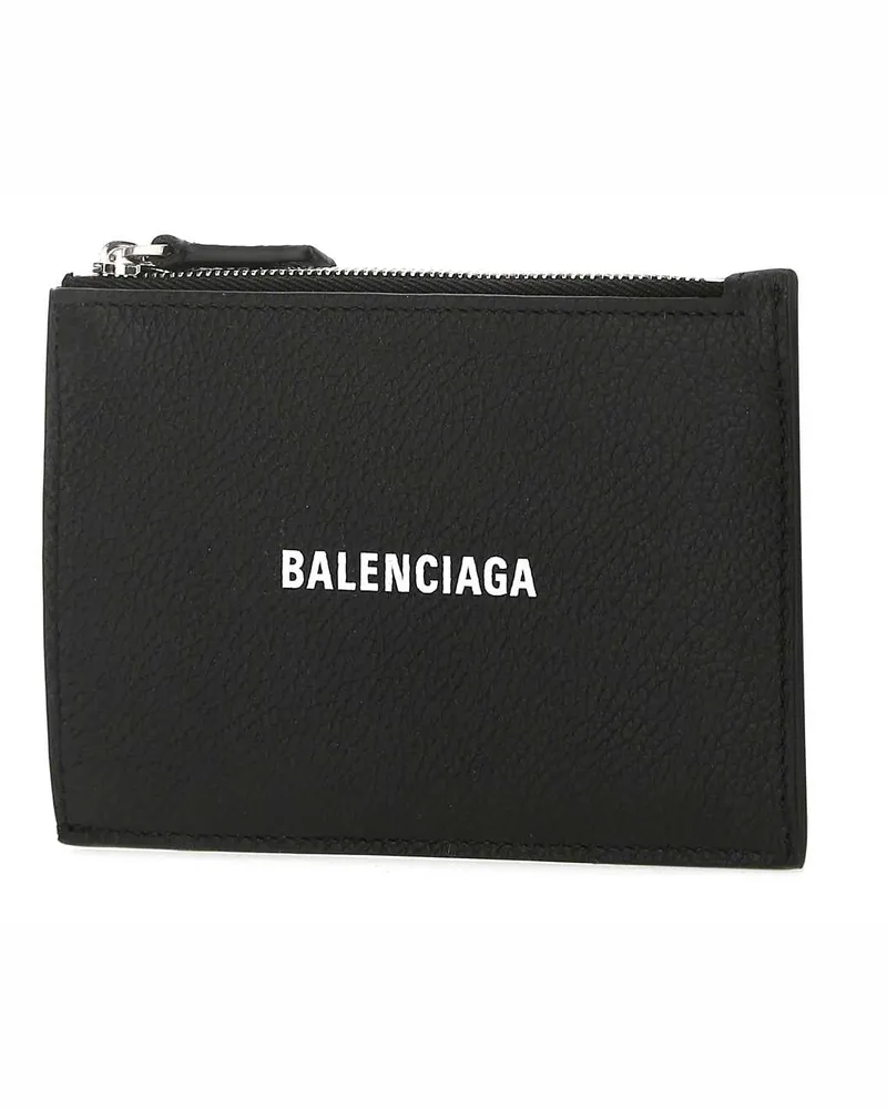 Balenciaga 6405351izi3 1090 T Domesticated Calf Le Portafogli Wallet Black