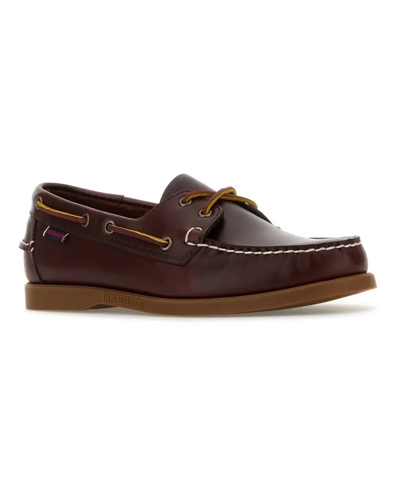 Sebago Leather Boat Shoe Loafer — Brown Brown