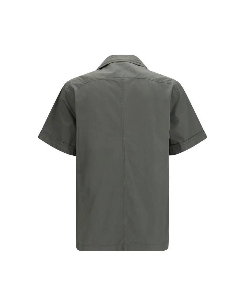 Dolce & Gabbana Men's Gray Cotton Shortsleeve Shirt Gray