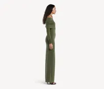 Women Off Shoulder Dress Khaki