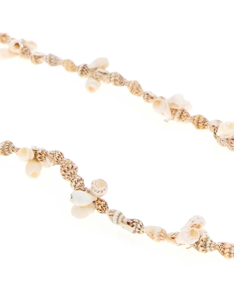 Alanui Women's Mongo Shell Necklace White A Brown Collane Necklaces Brown