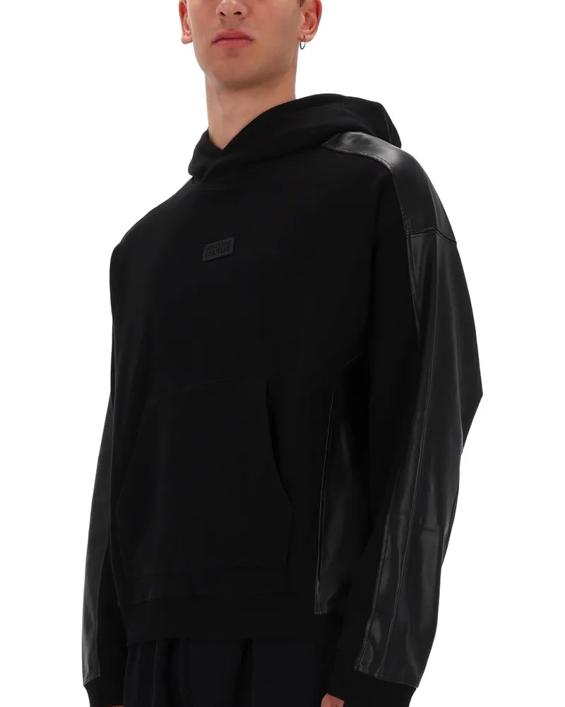 Versace Jeans Cotton Hoodie — Black Black
