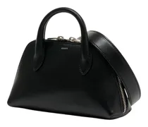 Women's Top Handle Bag Black Calfskin