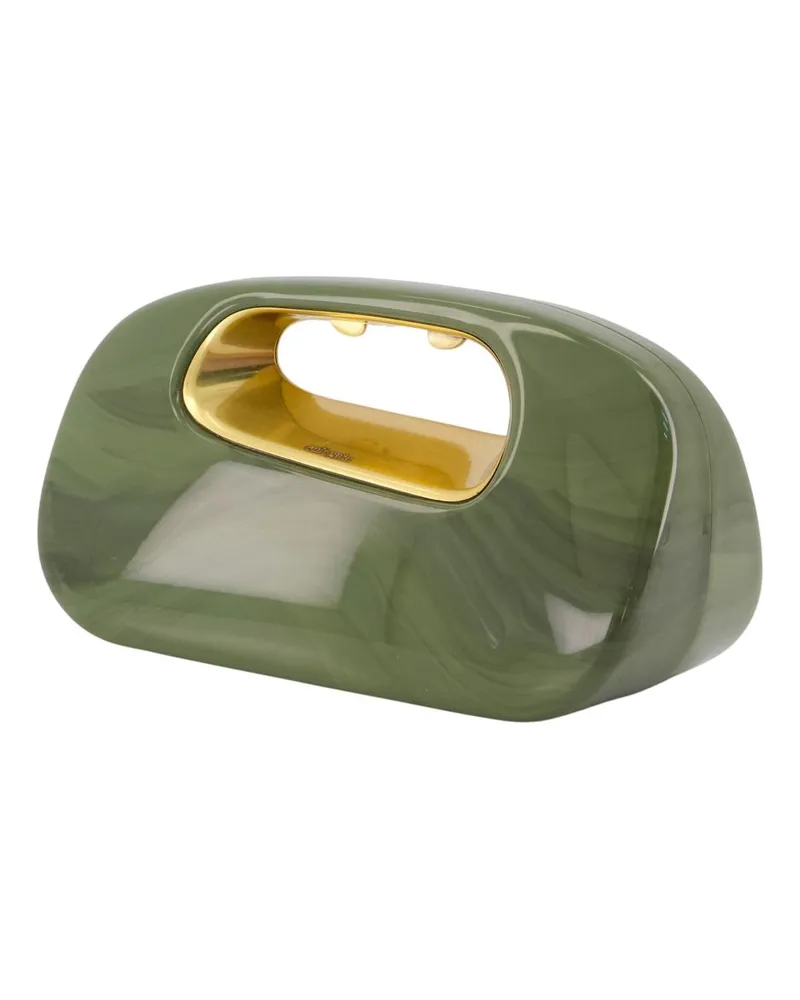 Cult Gaia Women's Amara Clutch -  Acrylic Green Bags Clutches Green