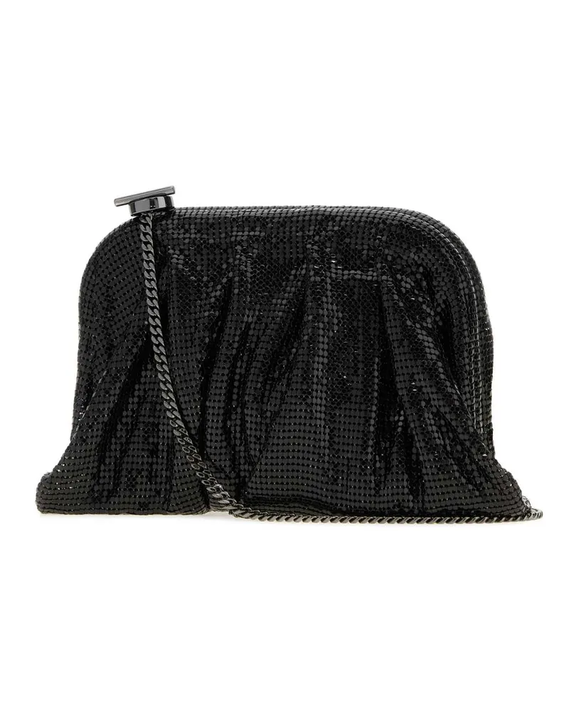 Benedetta Bruzziches Women's Embellished Fabric Small Venus Clutch Pluto Black