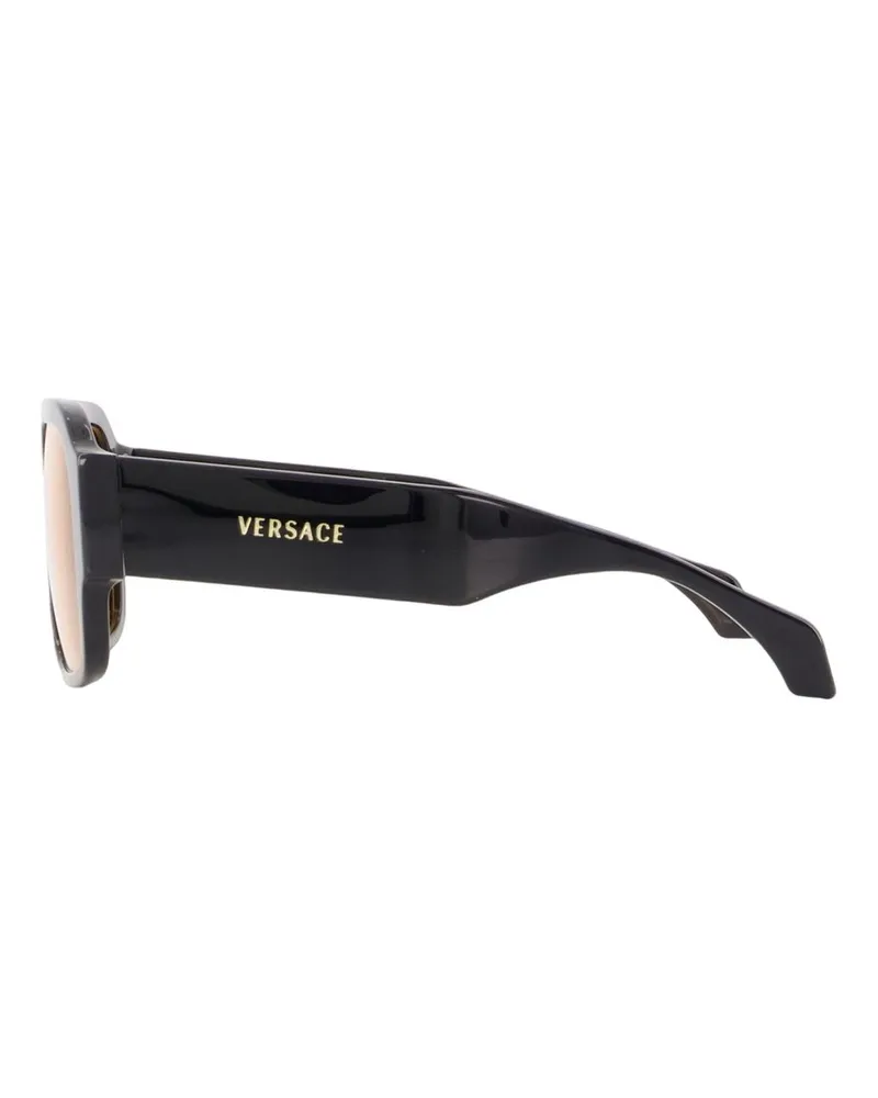 Versace 0VE4508U Acetate Logo Sunglasses — Black Black