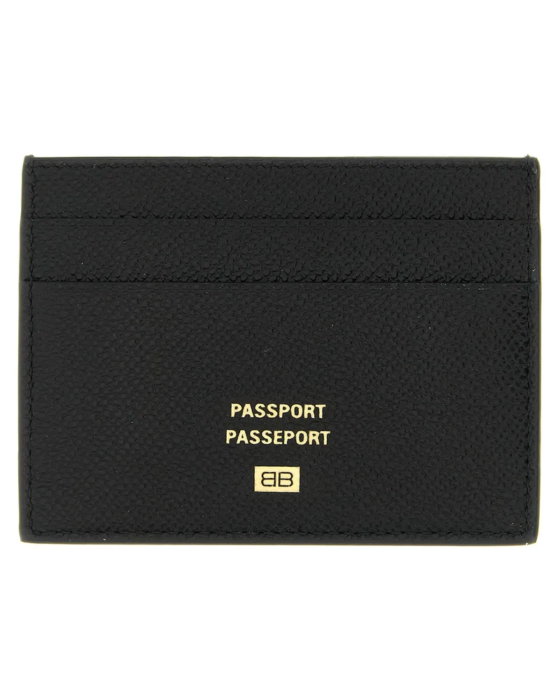 Balenciaga Men's Black Calfskin Wallet Black