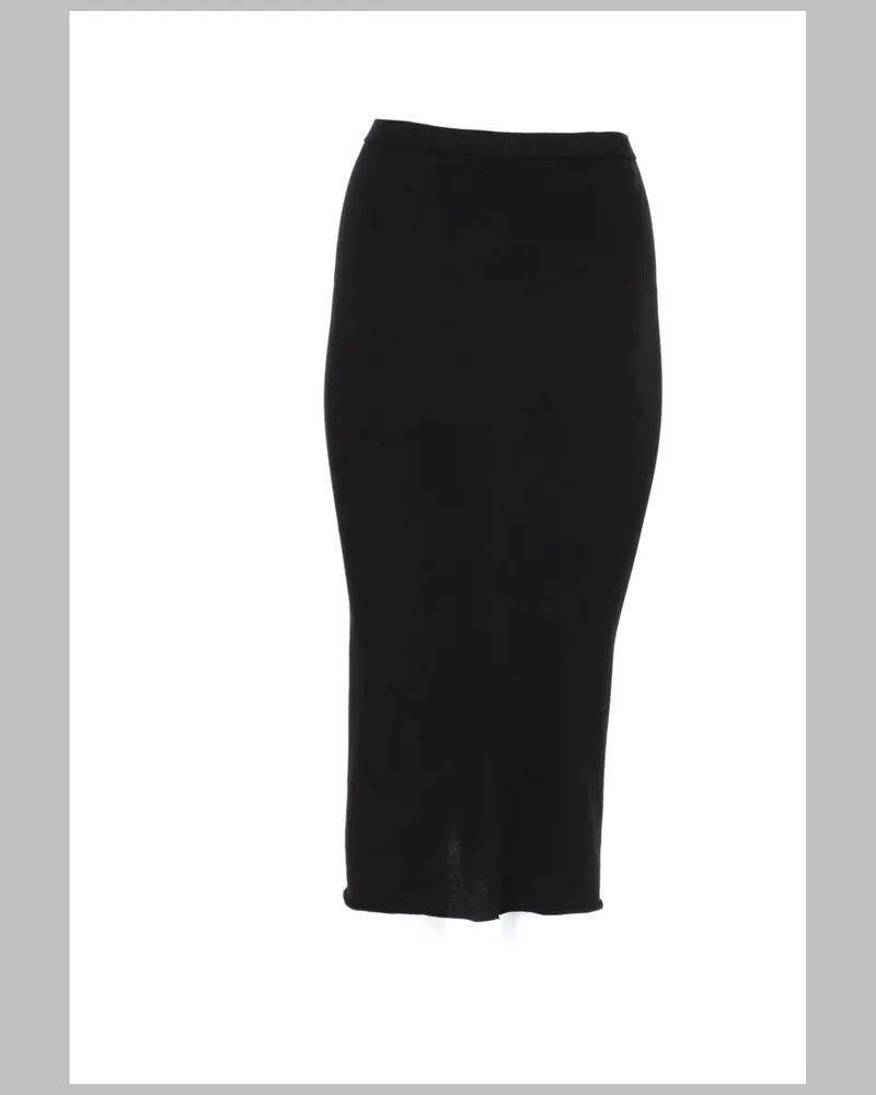 DRKSHDW by Rick Owens Women Cotton Midi Skirt Black Black