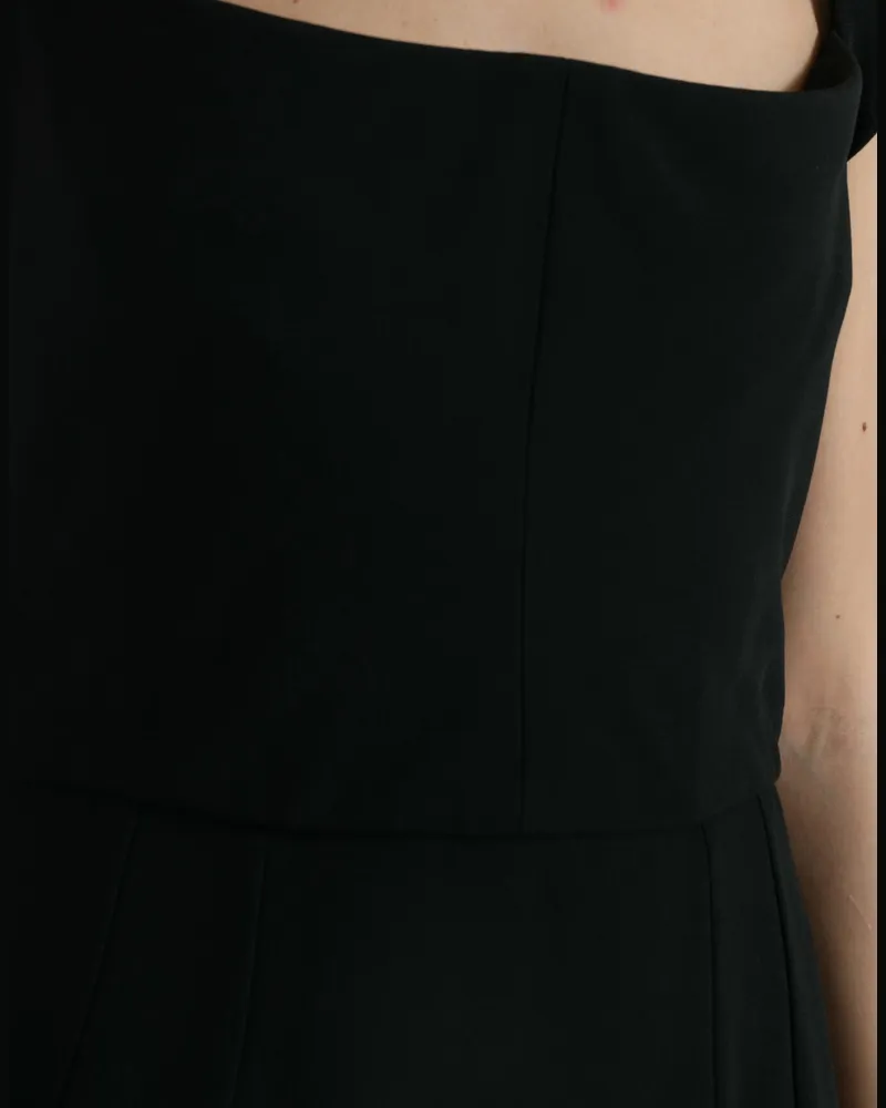 Dolce & Gabbana Women's Black Cady Viscose Sleeveless Dress Acetate Elastane Black