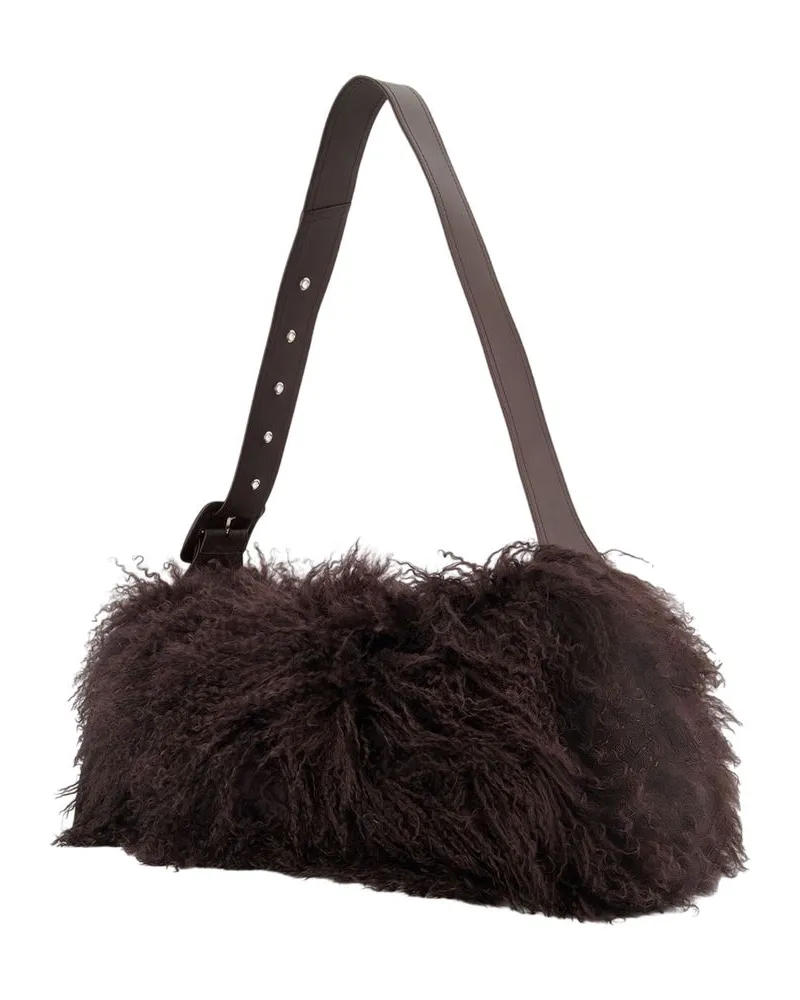 AMI Paris Shoulder Bag — Brown Brown