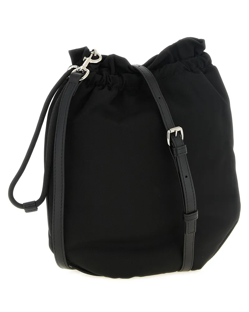 Vivienne Westwood Logo-Embroidered Polyester Bucket Bag — Black Black