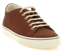 Men's Brown Calfskin Low Top Sneakers