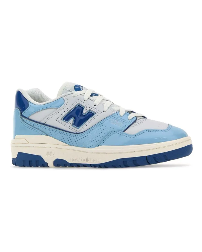 New Balance Women's Multicolor Leather 550 Sneakers Chromeblue Blue