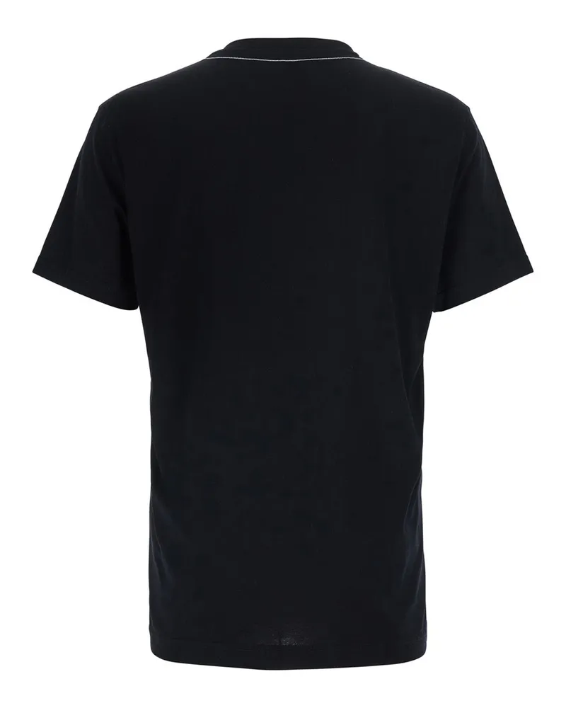 Dolce & Gabbana Men's T-Shirt Crew Neck Black Cotton T-Shirts And Polos Black