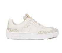 Monogram-Canvas Low-Top Sneaker — Vanilla