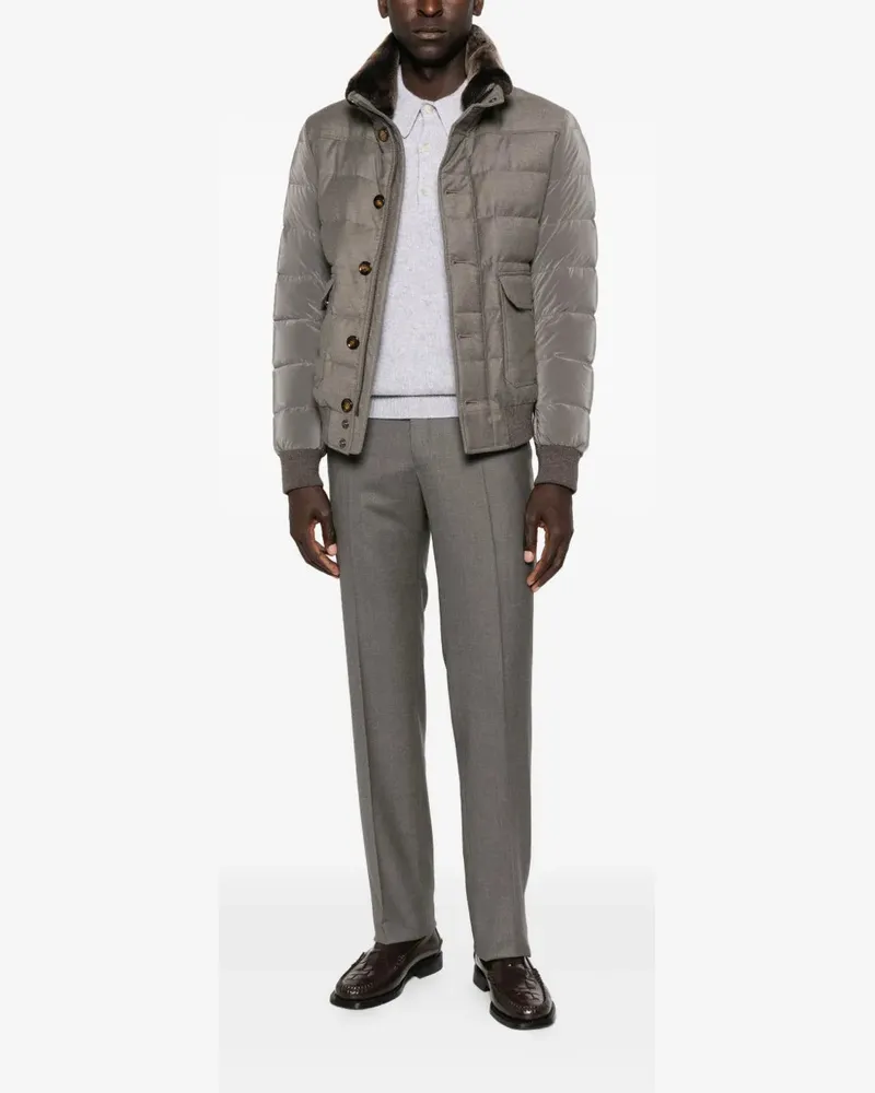 Stefano Ricci Women's Wool Tailored Trousers Aw25 M Grey
