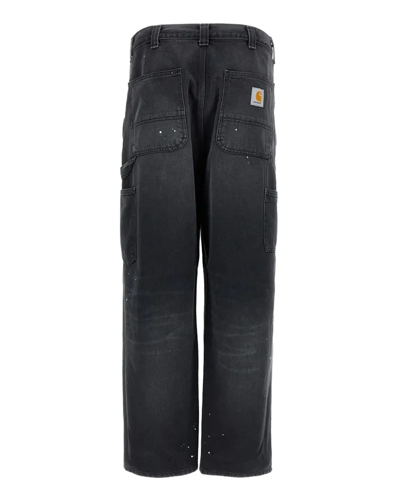 Carhartt WIP Men Jeans Single Knee Black Cotton Smith Denim 'smith Black