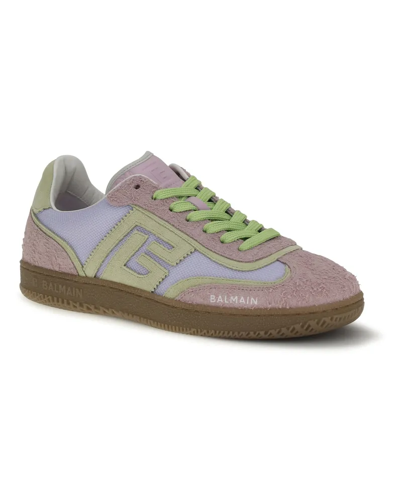 Balmain Women's Swan Sneakers Qei Lilas-Vert Clair Lilas/vert Qei