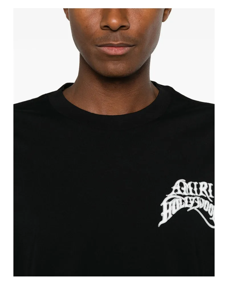 Amiri Logo-Embroidered T-Shirt — Black Black