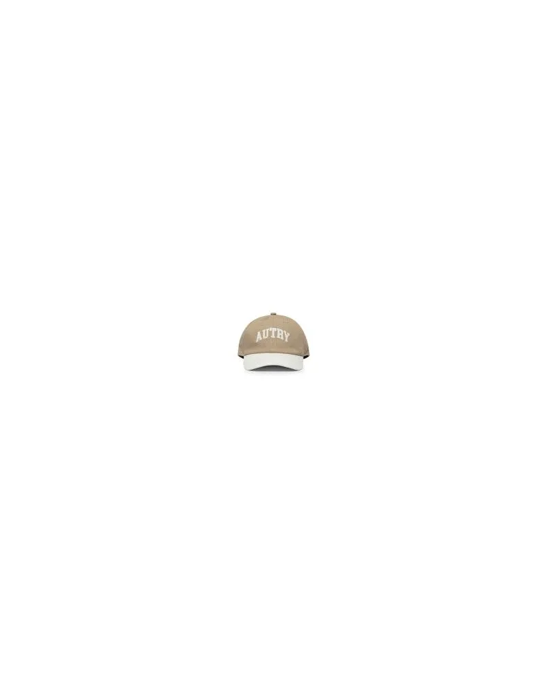 AUTRY Men's Baseball Cap With Logo Cotton Hat Beige
