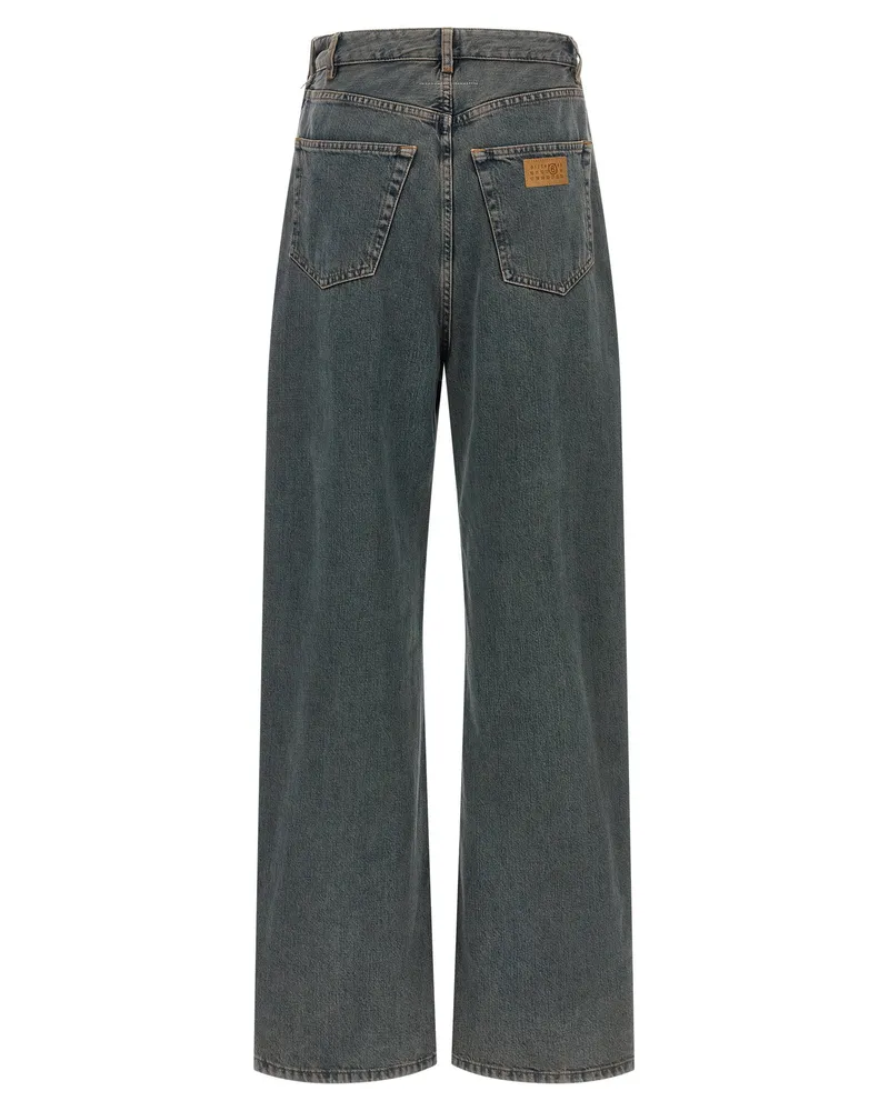Maison Margiela Back-to-Back Construction Jeans — Grey Grey