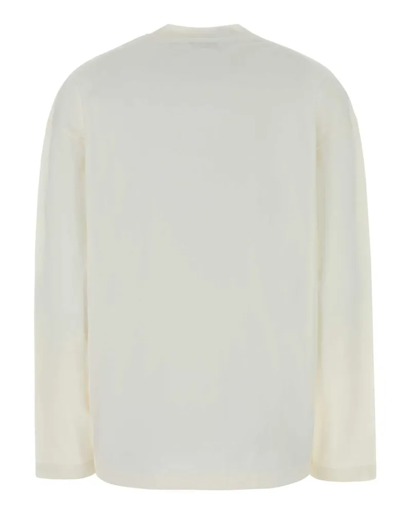 Jil Sander Women's Crew-Neck Cotton T-Shirt White White