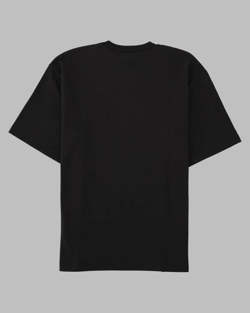 Ganni Printed Organic Cotton T-Shirt — Black Black