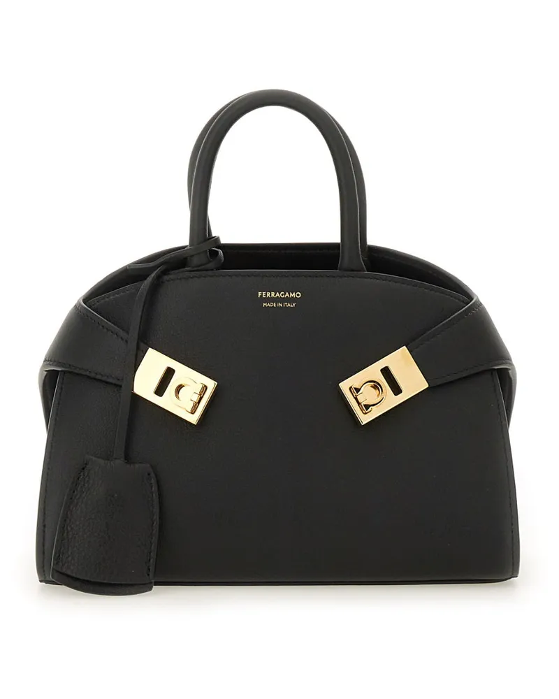 Ferragamo Hug Handbag — Black Black