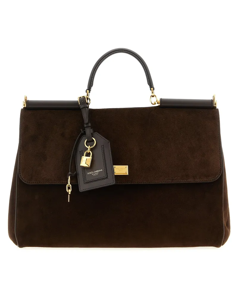 Dolce & Gabbana My Sicily Top Handle Bag — Brown Brown