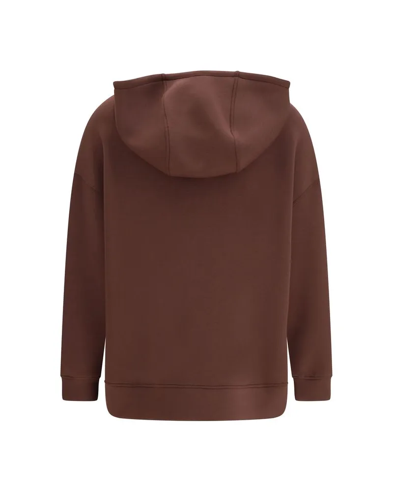 Max Mara Women's Brown Modal Sweatshirt Clothing Brown