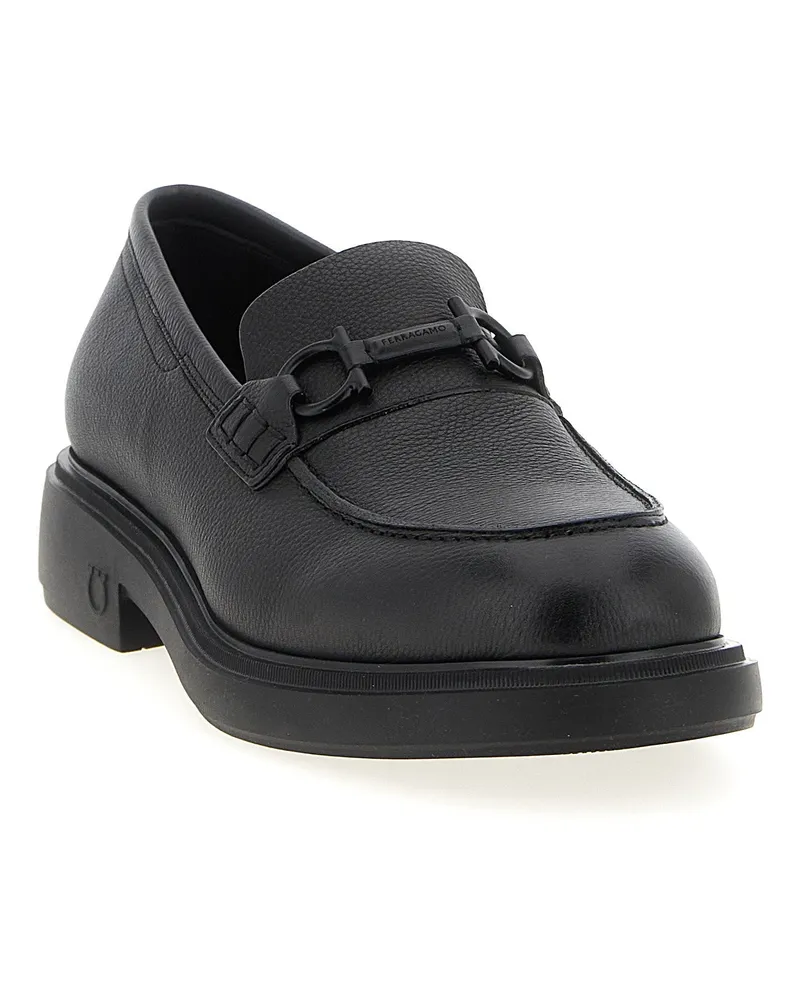 Ferragamo Arden Loafer — Black Black